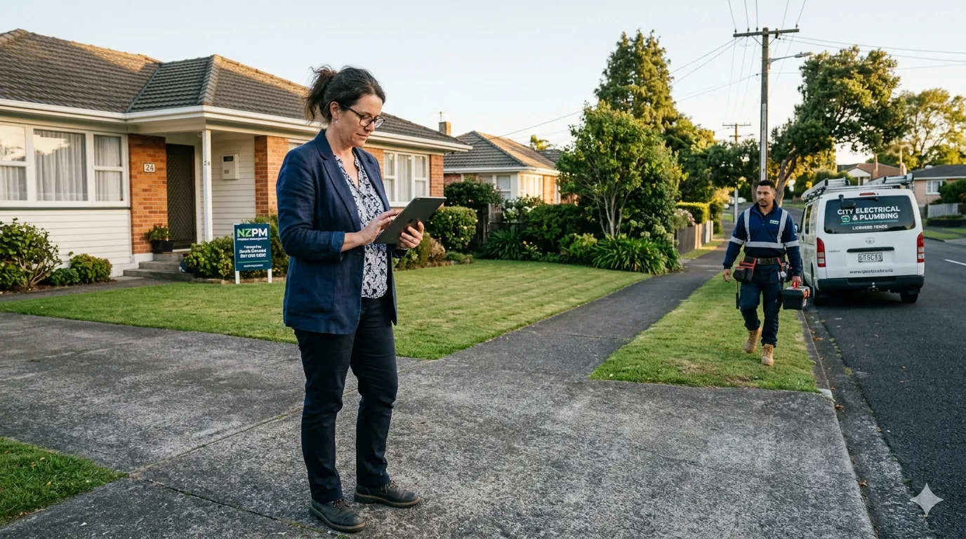 NZ property manager reviewing compliance
